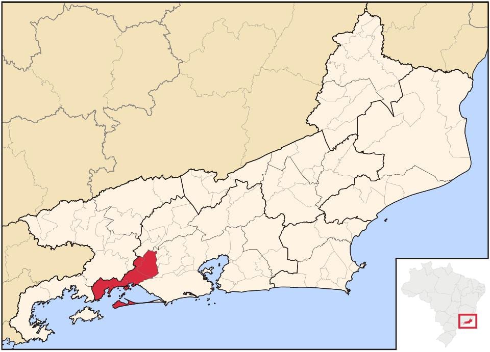 Карта на Itaguaí