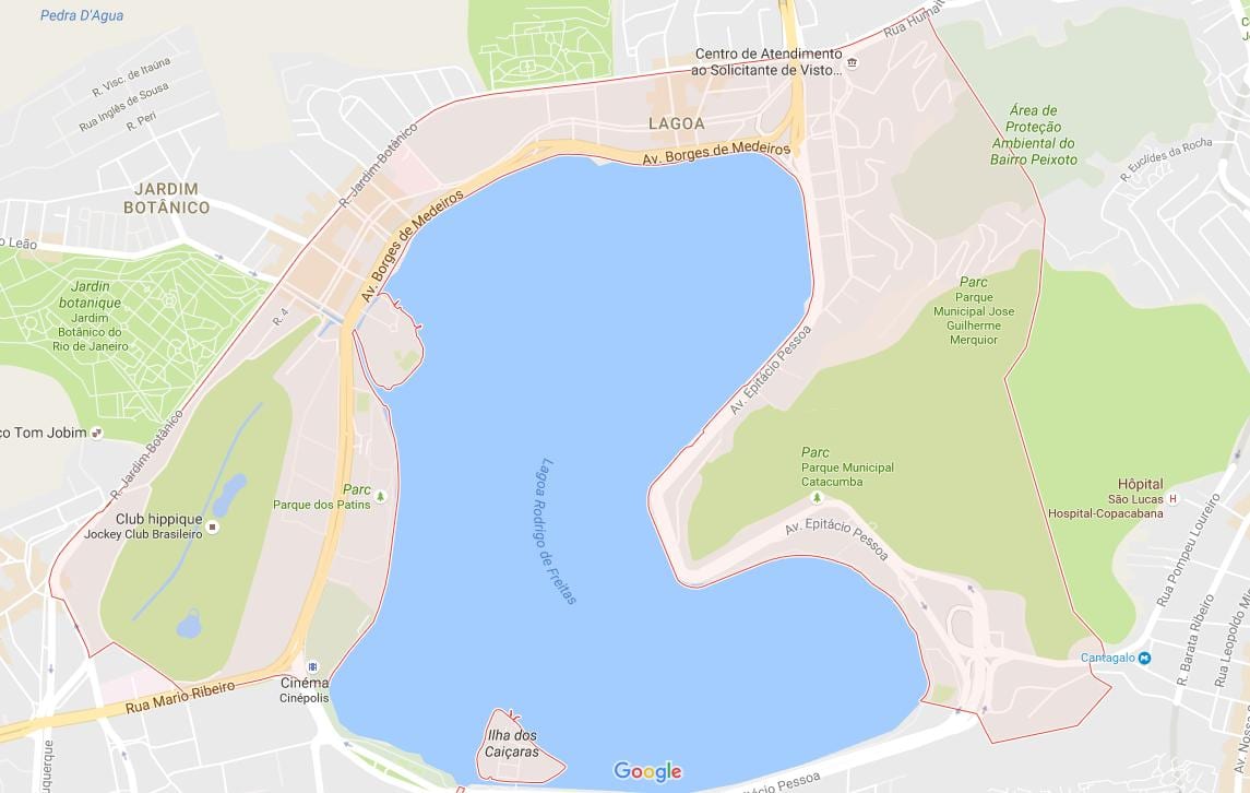 Карта на Lagoa