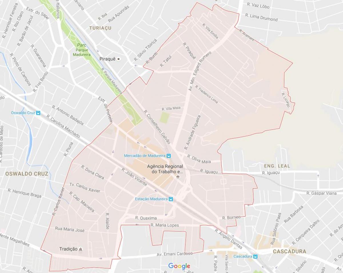 Карта на Madureira
