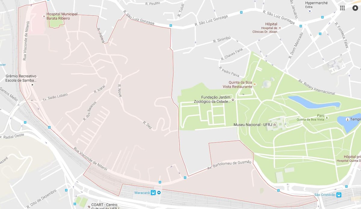 Карта на Mangueira