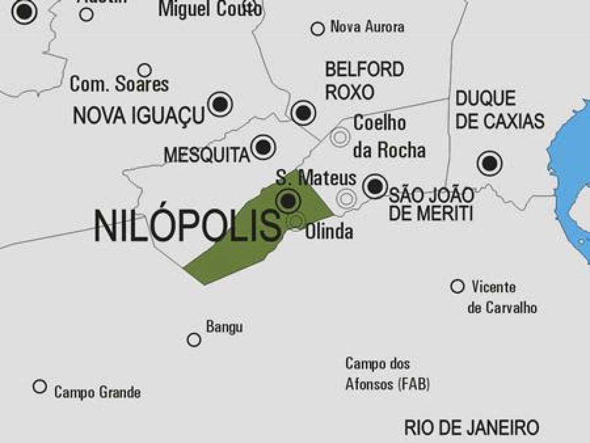 Карта на општина Nilópolis