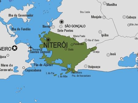 Карта на општина Niterói