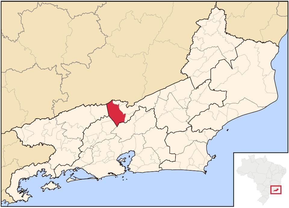 Карта на Paraíba do Sul