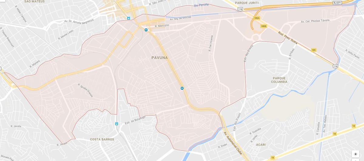 Карта на Pavuna
