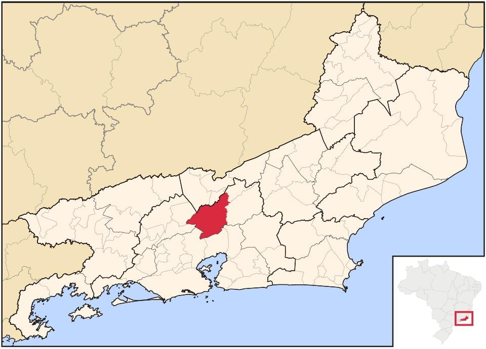 Карта на Petrópolis