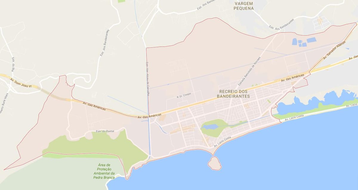 Карта на Recreio dos Bandeirantes