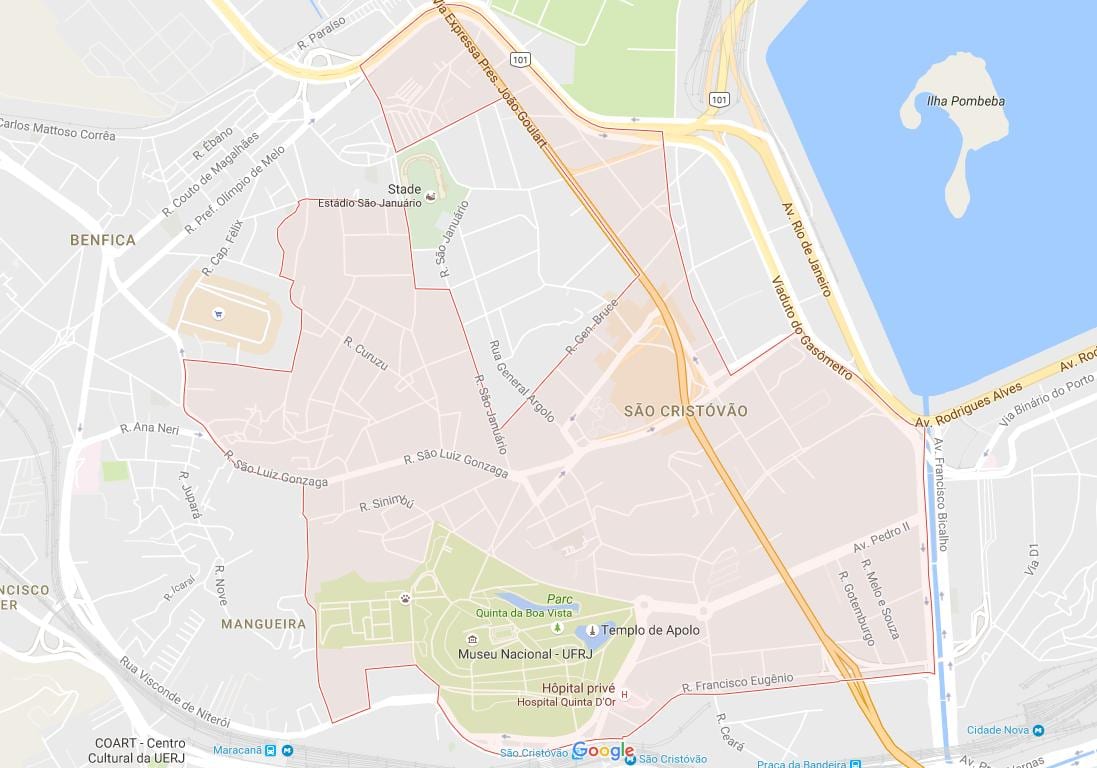 Карта на São Cristóvão