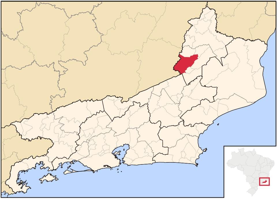 Карта на Santo Antônio де Pádua