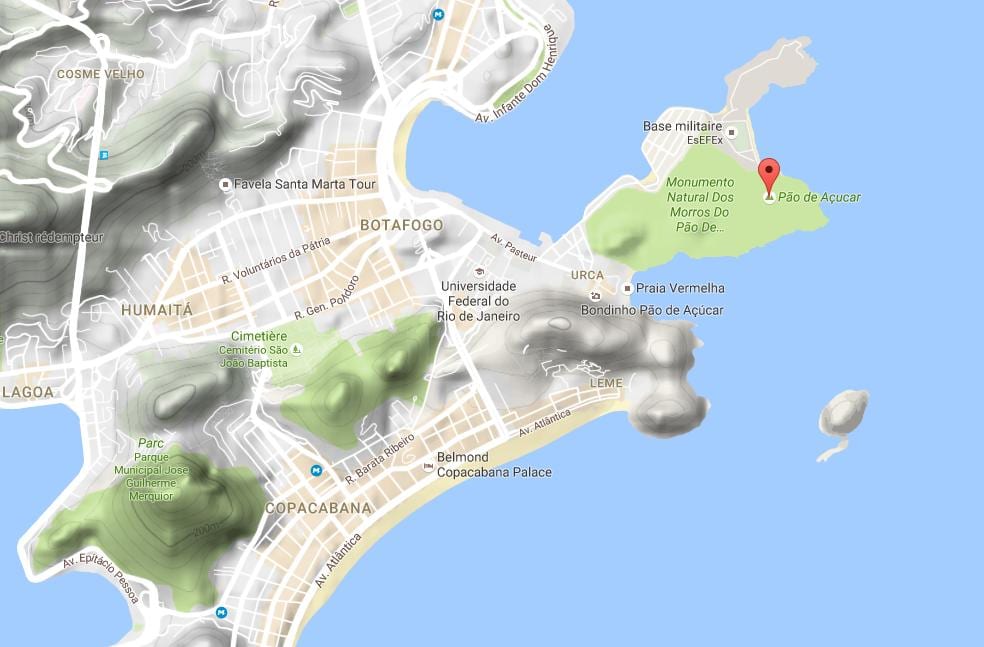 Карта на Sugarloaf Планина