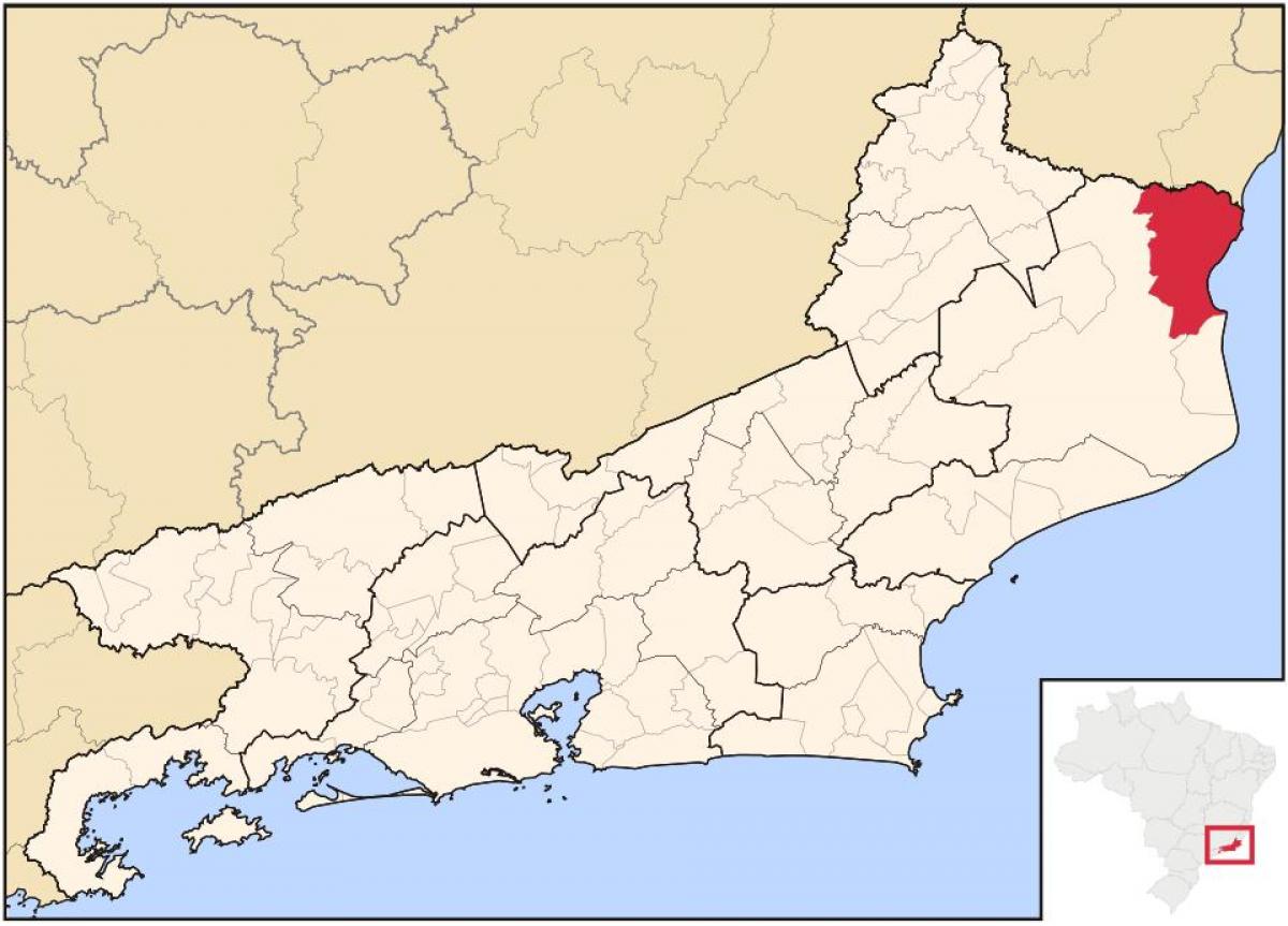 Карта на São Франциско де Itabapoana