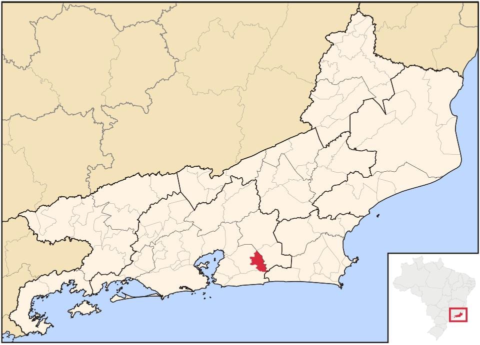 Карта на Tanguá