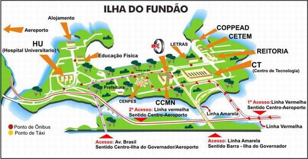 Карта на UFRJ
