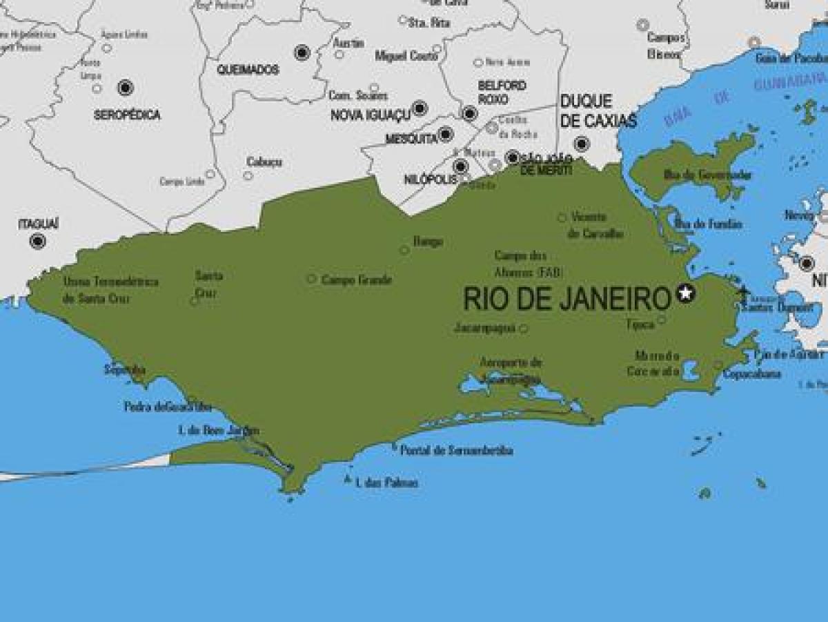 Карта на Рио Bonito општината