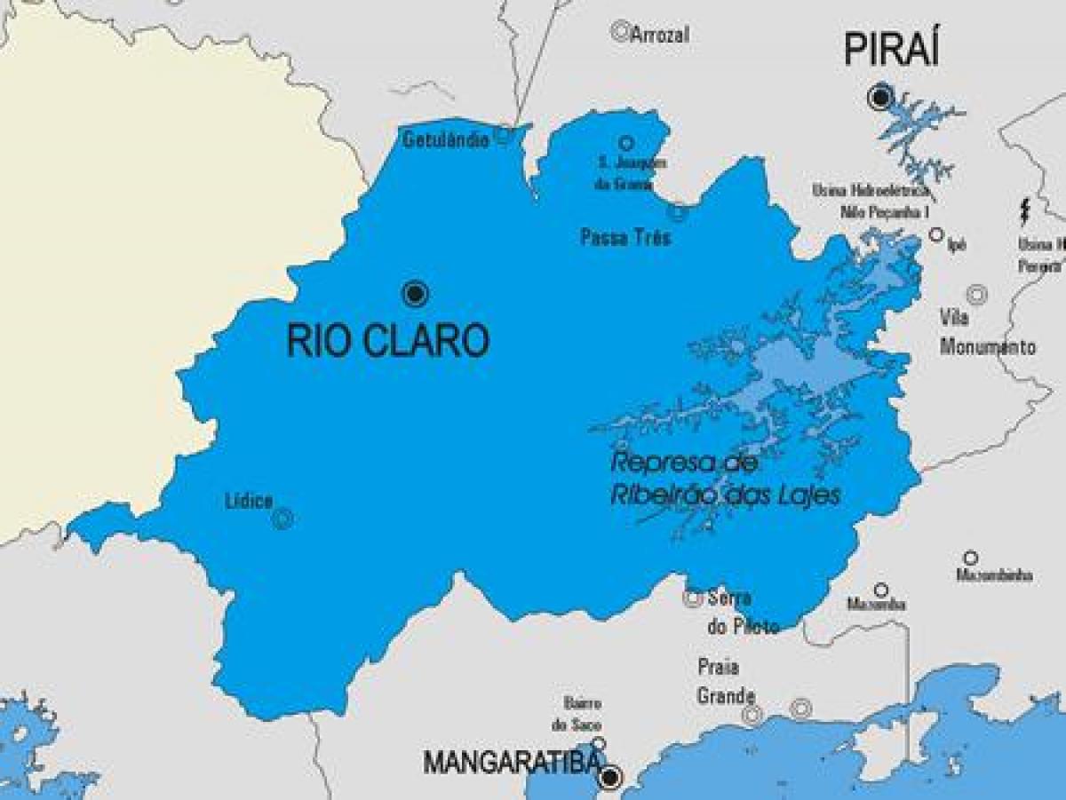 Карта на Рио Claro општината