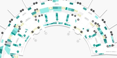Карта на аеродромот Galeão Терминал 2 Ниво 3