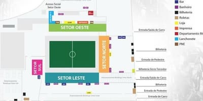 Карта на Арената Botafogo