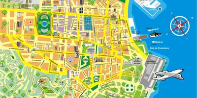 Карта на атракции Рио де Жанеиро
