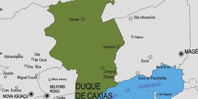 Карта на Дуке де Caxias општината