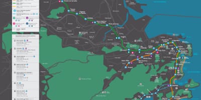 Карта на метрото Рио