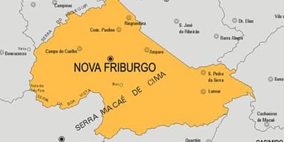 Карта на Нова општина Friburgo