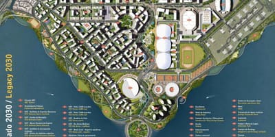 Карта на Олимпискиот парк наследство