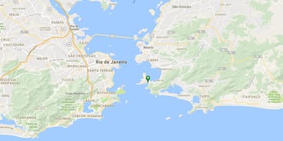 Карта на плажа Форте Рио Branco