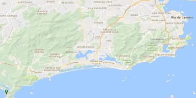 Карта на плажа Barra де Guaratiba
