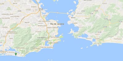 Карта на плажа Barra da Tijuca