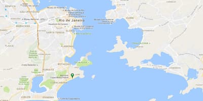 Карта на плажа Copacabana
