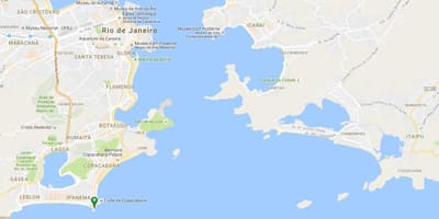 Карта на плажа Diabo