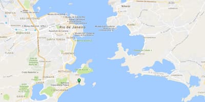 Карта на плажа Leme