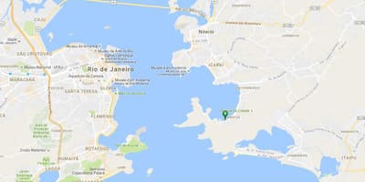 Карта на плажа Samanguaia