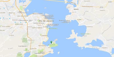 Карта на плажа Urca