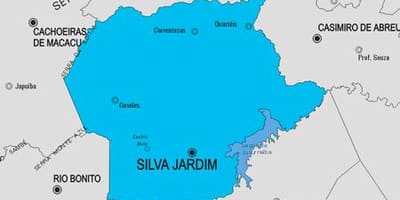 Карта на Силва Jardim општината