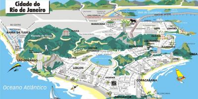 Карта на 3d Рио де Жанеиро