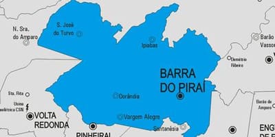 Карта на Barra не Piraí општината