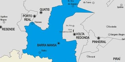 Карта на Barra Mansa општината