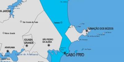 Карта на Cabo Frio општината