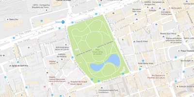 Карта на Campo de Сантана парк