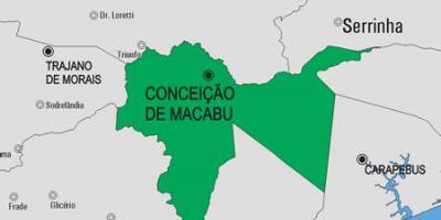 Карта на Conceição де Macabu општината