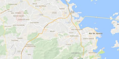 Карта на favela Бенто Ribeiro