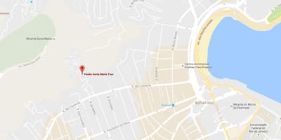 Карта на favela Санта Марта