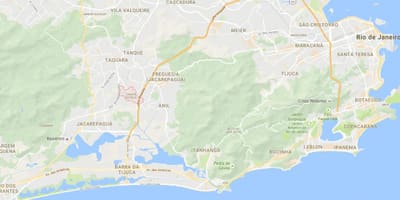 Карта на favela Cidade de Deus