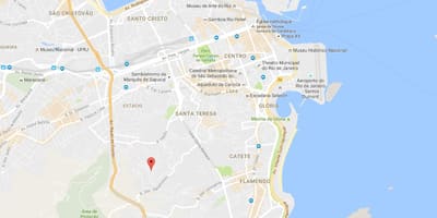 Карта на favela Mangueira