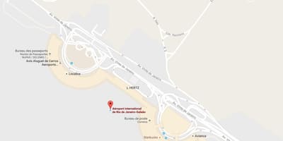 Карта на Galeão аеродром