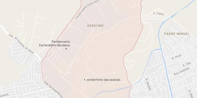Карта на Gericinó