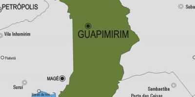 Карта на општина Guapimirim