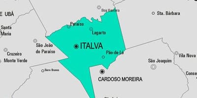 Карта на општина Italva