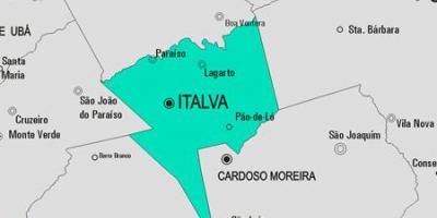 Карта на општина Italva