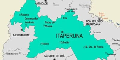 Карта на општина Itaperuna